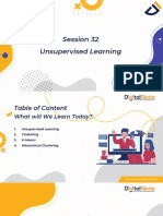 Session 32 Unsupervised Learning