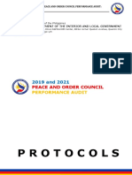 2019 and 2021 POC Performance Audit Protocols