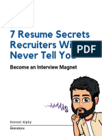 7 Resume Secrets Recruiters Will Never Tell You: Become An Interview Magnet