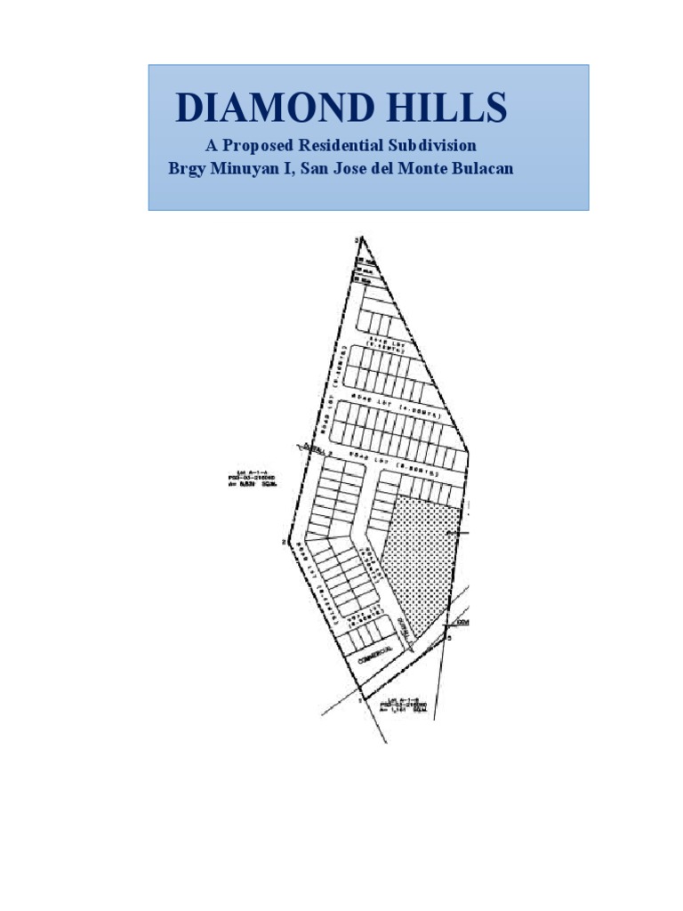 Diamond Hills Subdivision Proposal | PDF | Metro Manila | Revenue