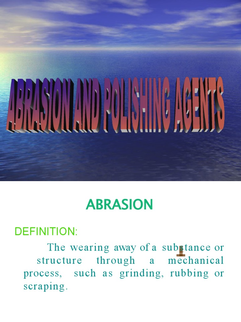 Abrasion & Polishing Agents PDF Abrasive Aluminium Oxide