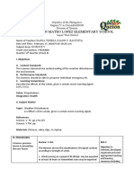 Don Mateo Lopez Elementary School: I. Objectives A. Content Standards B. Performance Standards C. Learning Competency