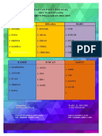 Daftar Piket Kelas 6a