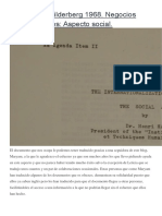 Documento Bilderberg 1968. Negocios Internacionales. Aspecto Social.