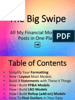 The Big Swipe: All My Financial Modeling Posts in One Place