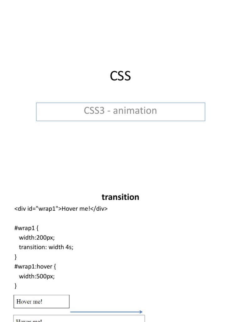 CSS Animations Sample Codes | PDF | Functions And Mappings ...