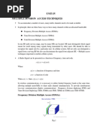 Unit-Iv Multiple Division Access Techniques