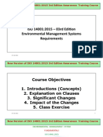 ISO 14001:2015 3rd Edition Awareness Training