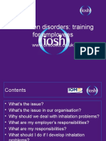 Inhalation Disorders: Training For Employees: WWW - Ohtoolkit.co - Uk