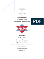 A Lab Report ON Computer Graphics by Aashutosh Kayastha TU Symbol No: 9182/18 Bim 5 Semester, Computer Graphics