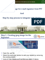 Step Wise Instructions For Integrating Signature To Zimbra