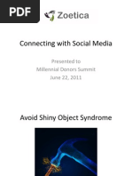 Connecting with Millennial Donors via Social Media