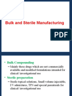 Bulk and Sterile Manufacturing