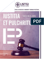 Revista Iustitia Et Pulchritudo Vol. 2 No. 2