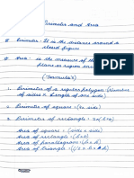 Maths Work of Perimeter and Area by Parth Razdan Roll No 26 Class Seventh e