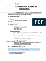 7-Détermination de Taux de Solide Par Centrifugation