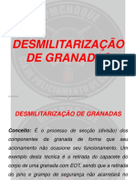 Desmilitarização de granadas: procedimento em 7 etapas