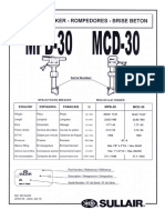 Despiece y Numero de Parte MPB 30 y MCD 30