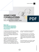 Home Care Formulations:: Low and High Foaming Solutions For Home Care