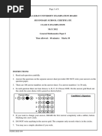 AKU EB - General Mathematics - X - Paper I - 2012 - May