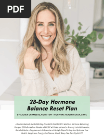 28 Day Hormone Balance Reset Plan