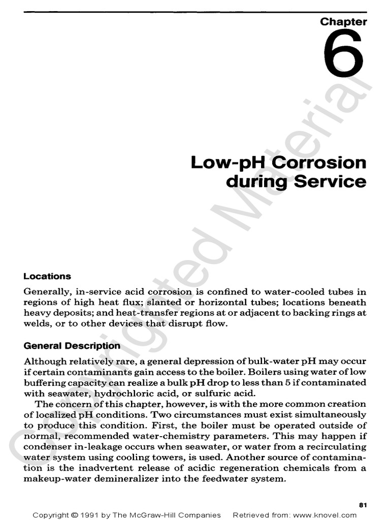 6 Low PH Corrosion During Service | PDF | Corrosion | Water