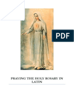 Praying The Holy Rosary in Latin