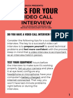 Tips For Your: Video Call Interview