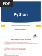 Python: Python Interview Questions and Answers