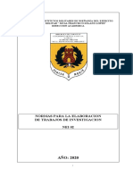 Normas para trabajos de investigación militar