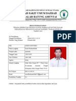 Bukti Pendaftaran PTKK Covid-19 HSU - Syarif Hidayatullah