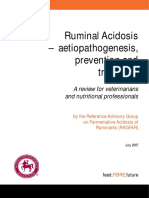 Ruminal Acidosis Aetiopathogenesis Prevention and Treatment