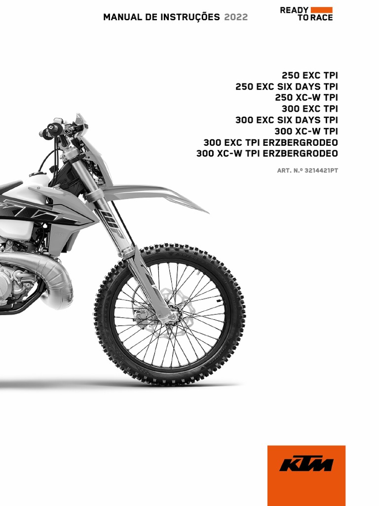 KTMページ Manual Proprietario KTM Exc-300 Sixday Tpi | PDF | Freio | Motocicleta