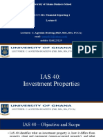 Lecture 8 - IAS 40 Investment Properties