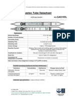 Gastec Tube Datasheet: Ethylene Glycol .GAS165L