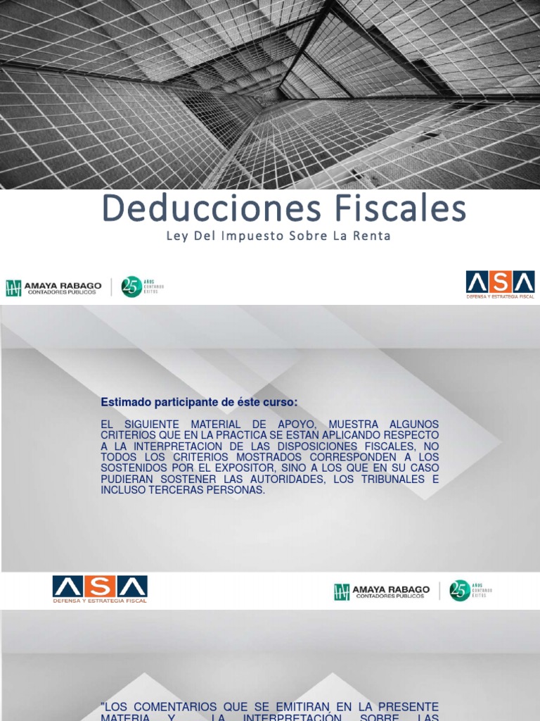 Deducciones Fiscales y Obligaciones Tributarias | PDF | Impuestos ...