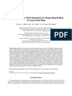 Process Design by FEM Simulation For Shape Ring Rolling of Large-Sized Ring