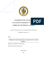 Universidad Técnica de Ambato Facultad de Contabilidad Y Auditoría Carrera de Contabilidad Y Auditoría