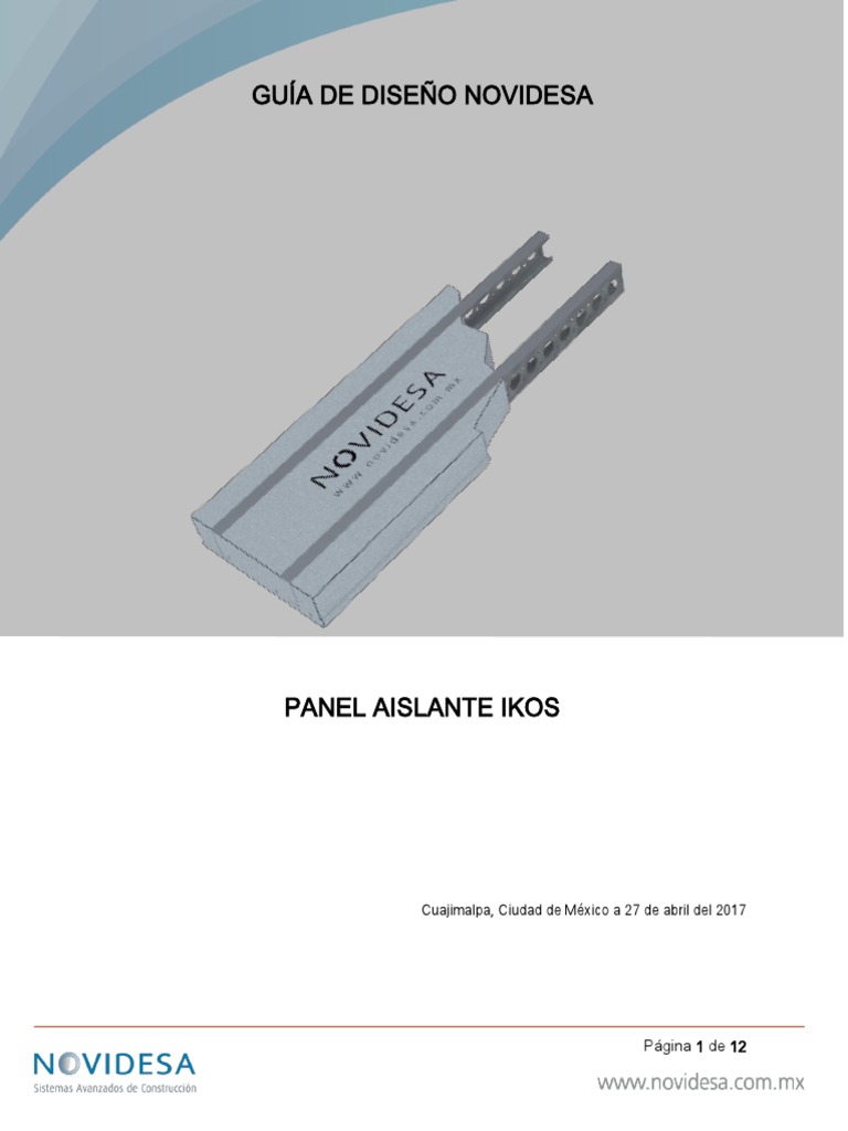 Guía de Diseño Panel Ikos Novidesa | PDF | Diseño | Poliestireno