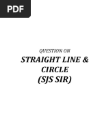 Straight Line & Circle Only Question