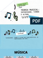 Teoria musical: intensidade, timbre e altura