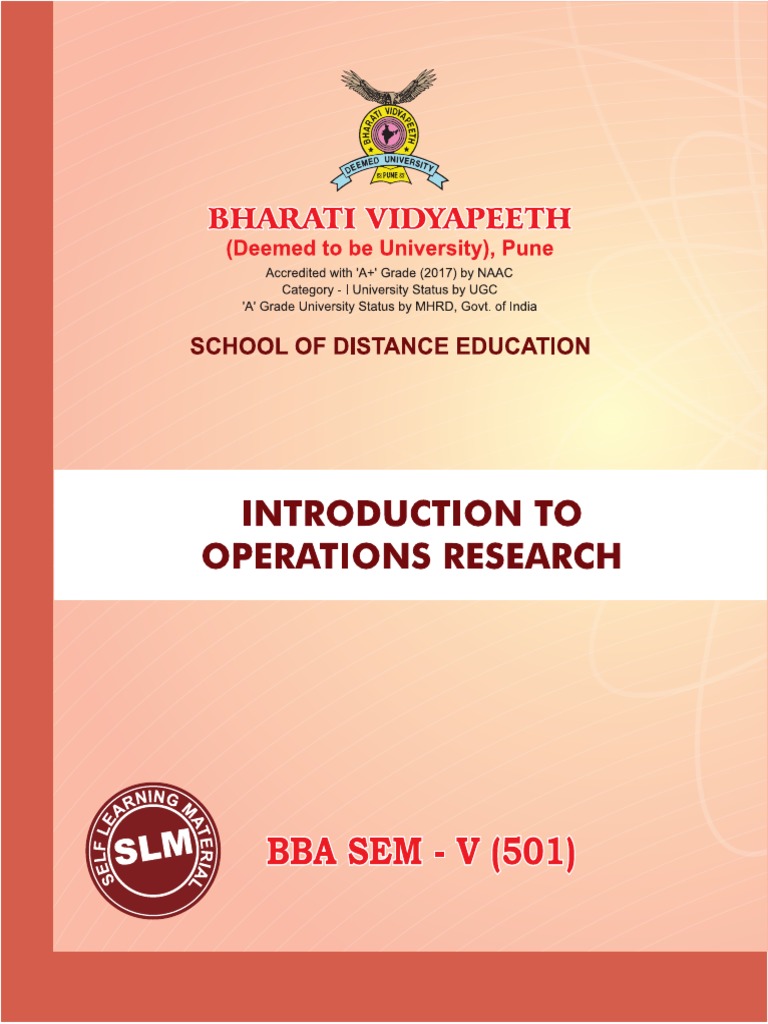 Introduction To Operation Research | PDF | Linear Programming ...