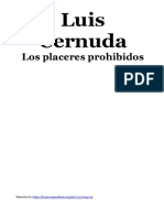 Placeres Prohibidos - Luis Cernuda