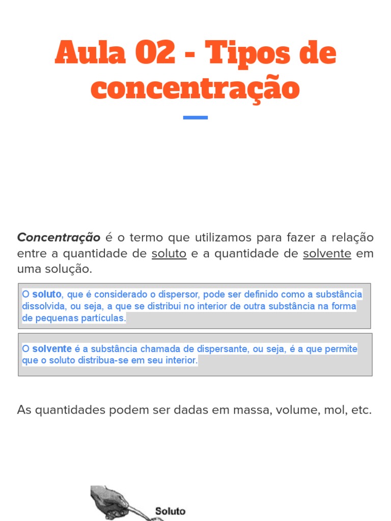 Molaridade E Molalidade