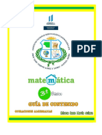 Guia de Contenido Operaciones Algebraicas