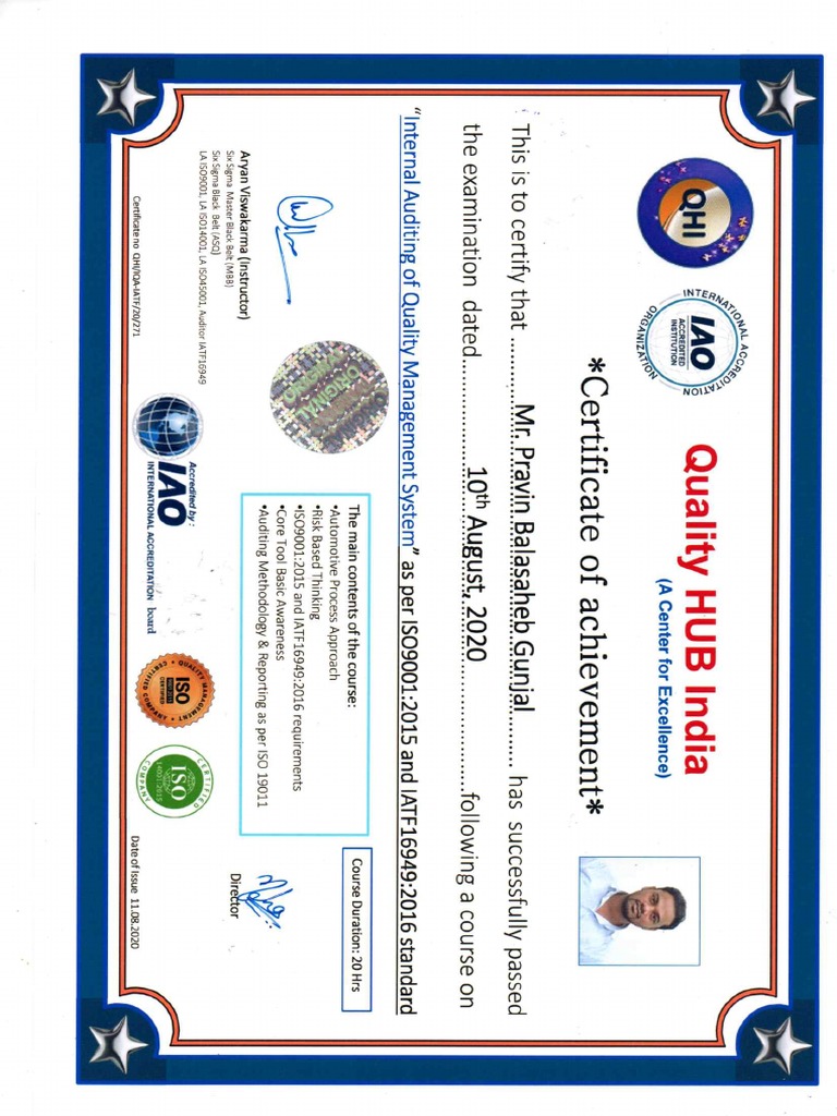 Certificate pdf