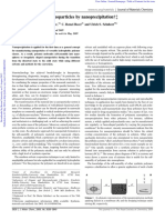 Synthetic Polymeric Nanoparticles by Nanoprecipitation