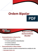 Ordem Bipolar Regionalização Socioeconômica Mundial