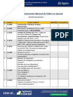 Checklist Fechamento Mensal Folha 2019