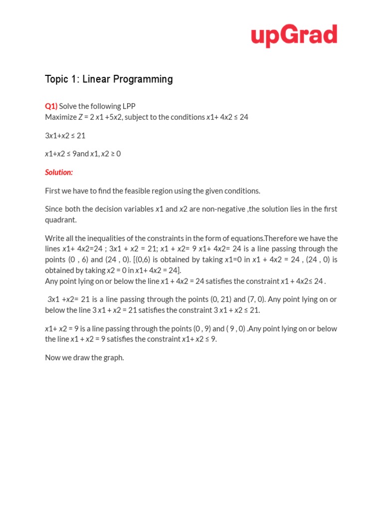 Decision Science - Solved Examples | PDF | Linear Programming | Applied ...